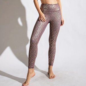 CASUAL GEO FOIL PRINT LEGGINGS